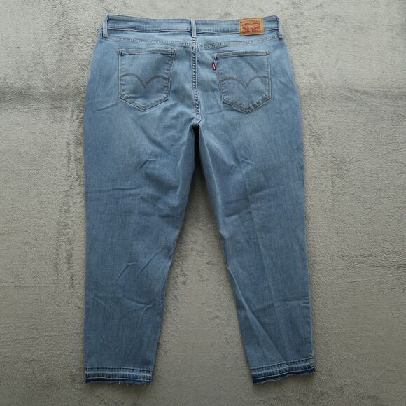 Levi's 711 Jeans Women's Size 20W Blue Mid-Rise Skinny Denim 26" Inseam Stretch - Picture 13 of 16